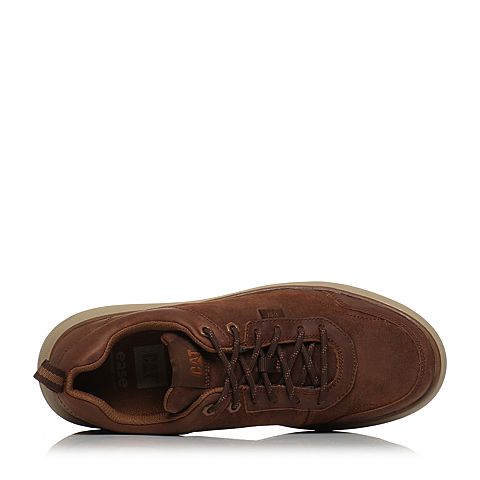 CAT卡特春夏季款棕褐色牛皮革男士户外休闲鞋活跃装备(Active)P722248H1MMA15