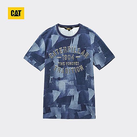 CAT卡特春夏款男装藏青短袖T恤CH2MTSST101C73