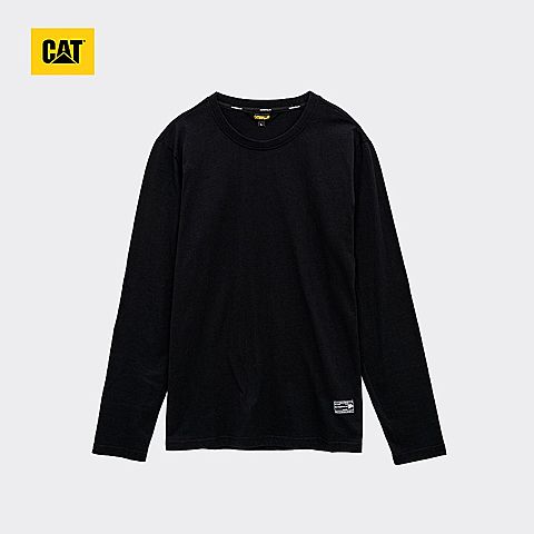 CAT/卡特春夏款男装深黑长袖T恤CH1MTLST106P09