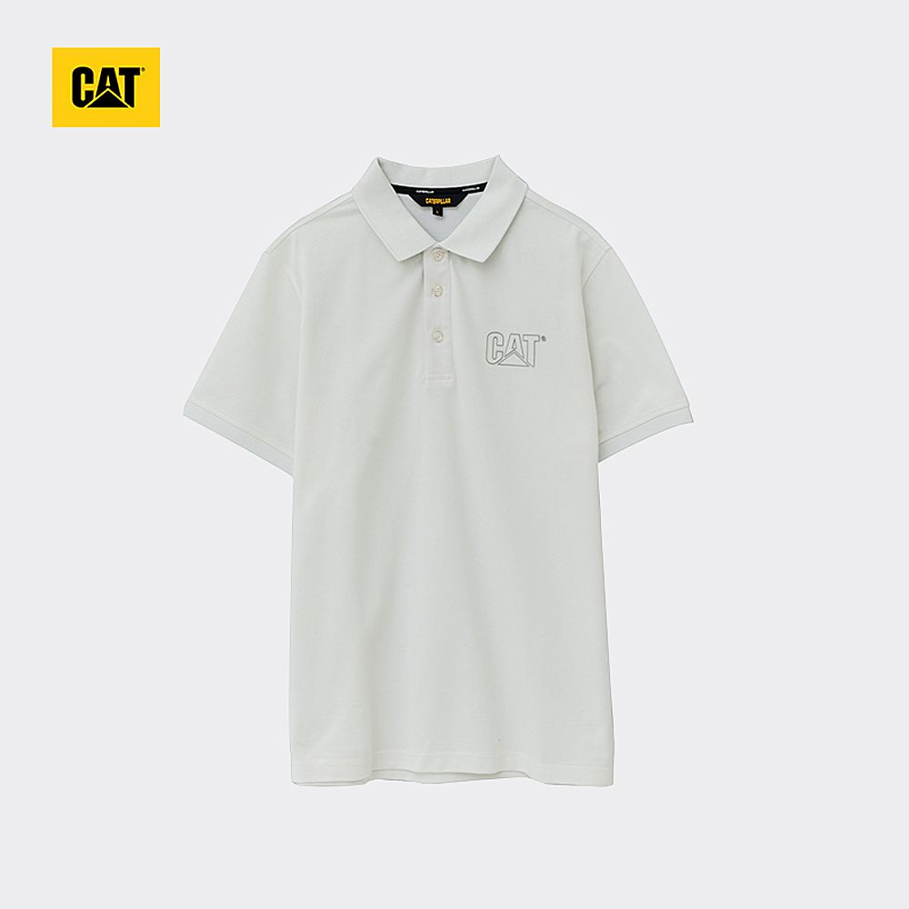 CAT/卡特春夏款男装白色翻领T恤CH1MPSSP151P11