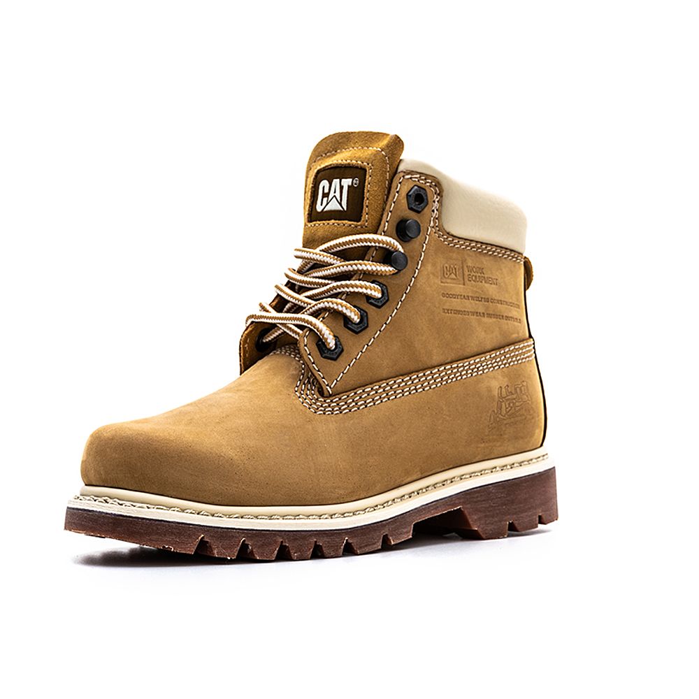 CAT卡特秋冬款黄女子休闲靴P309599H3EDR28
