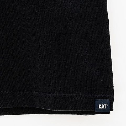 CAT/卡特春夏款男装黑色短袖T恤CI1TSN1787GC09