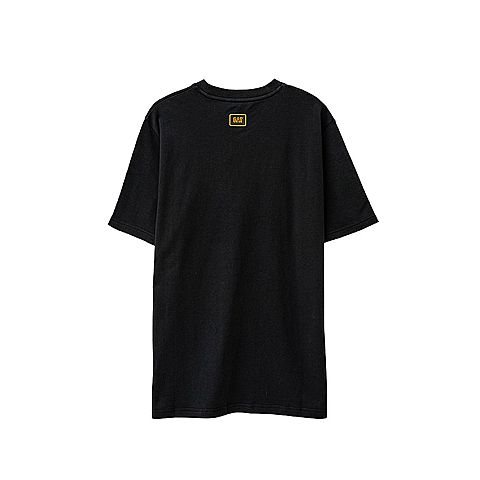 CAT卡特春夏款男式黑色印花短袖T恤CI1TSN1502GC09