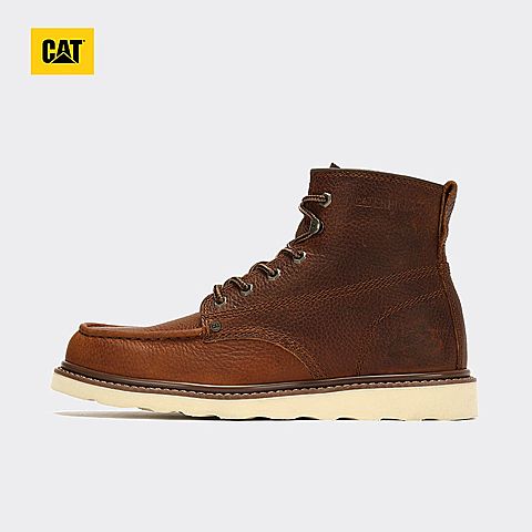CAT/卡特秋冬新款男GLENROCK MID牛皮革棕色休闲靴P721410I3EDC36
