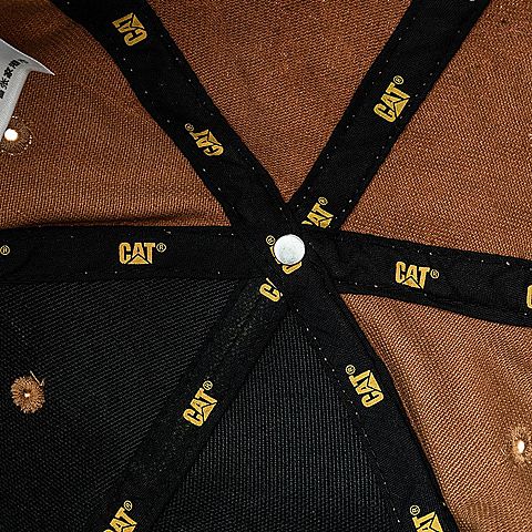 CAT/卡特褐色梭织棒球帽CI3BC201053C33