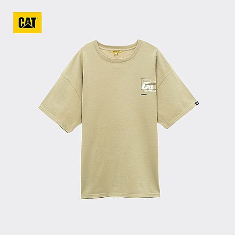 CAT/卡特春夏新款男浅卡其色短袖T恤CJ1TSP16351