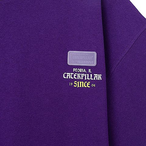 CAT/卡特春夏新款男本紫色短袖T恤CJ1TSP16011