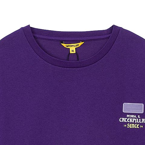 CAT/卡特春夏新款男本紫色短袖T恤CJ1TSP16011