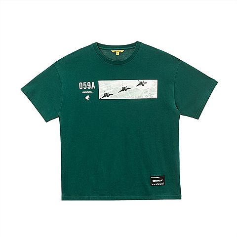 CAT/卡特春夏新款男墨绿色短袖T恤CJ1TSP16091