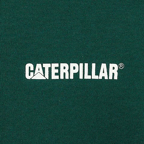 CAT/卡特春夏新款男墨绿色短袖T恤CJ1TSP16091