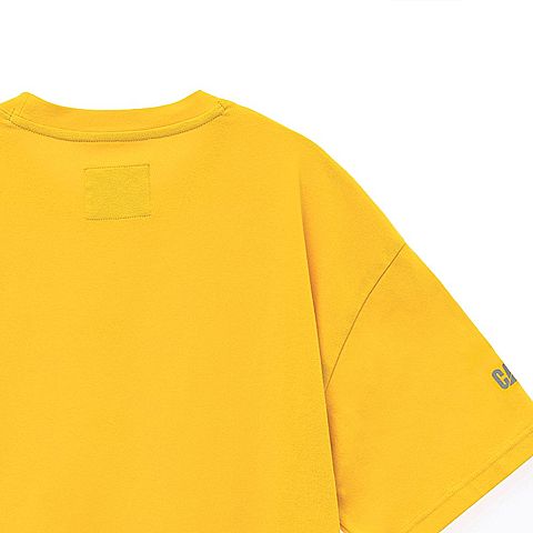 CAT/卡特春夏新款男黄色短袖T恤CJ1TSP50031