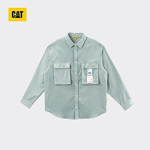 CAT/卡特春夏新款男水蓝色长袖衬衣CJ1SHP12151