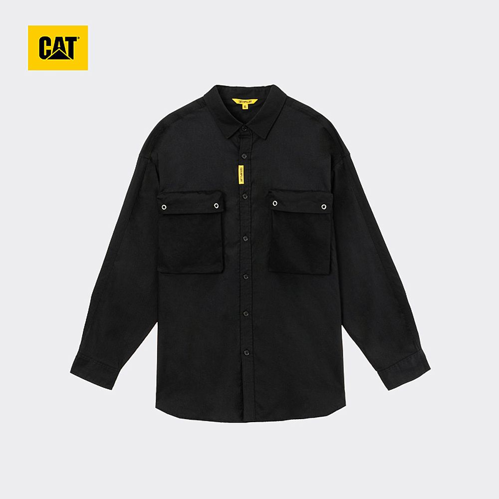 CAT/卡特春夏新款男黑色长袖衬衣CJ1SHP11151