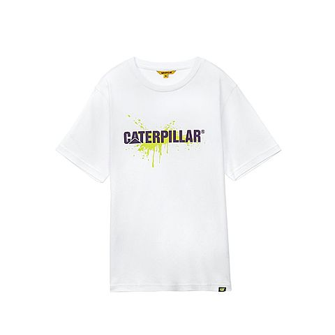 CAT/卡特春夏新款男白色短袖T恤CJ1TSP16001