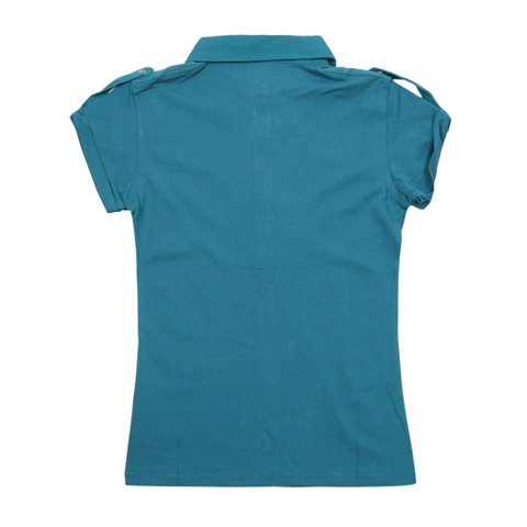 Columbia/哥伦比亚春夏蓝色女款超卓速干 刺绣LOGO短袖T恤LL6326442