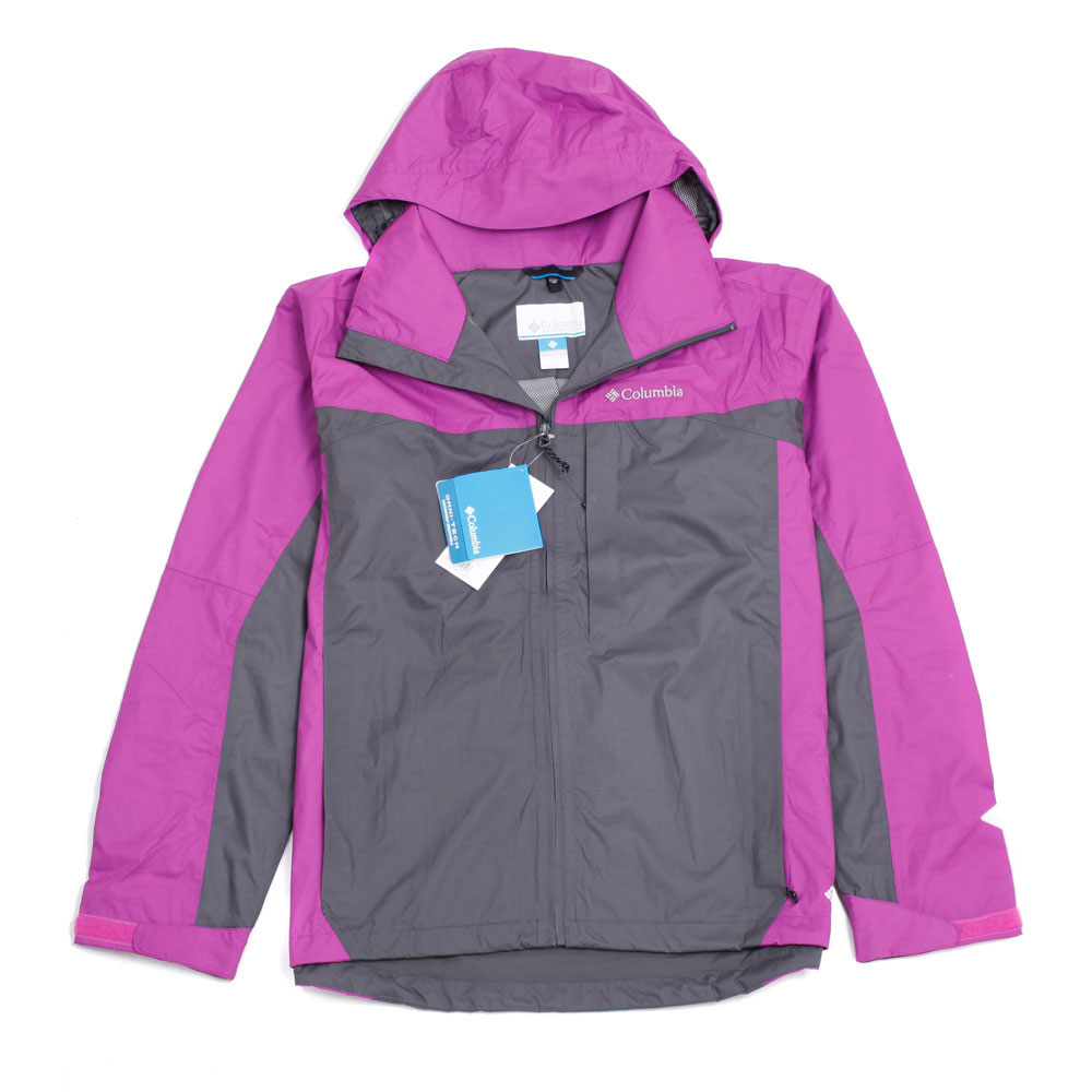 columbia哥伦比亚春夏紫色男子防水透气可自行打包户外冲锋衣pm2564