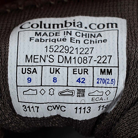 Columbia/哥伦比亚春夏男卡其色休閒糸列头层皮革、反毛皮革、网布户外休闲鞋DM1087227