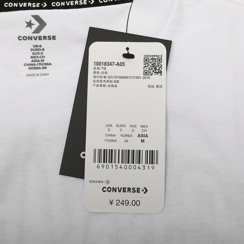 CONVERSE/匡威 男子短袖T恤10018347-A05