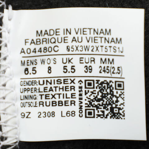 CONVERSE/匡威 中性高帮系带Chuck Taylor SEASONAL帆布鞋/硫化鞋A04480C