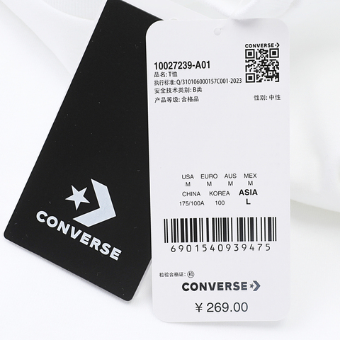 converse匡威2024中性短袖T恤10027239-A01