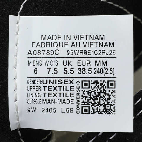 converse匡威2024中性低帮系带Chuck Taylor SEASONAL帆布鞋/硫化鞋A08789C