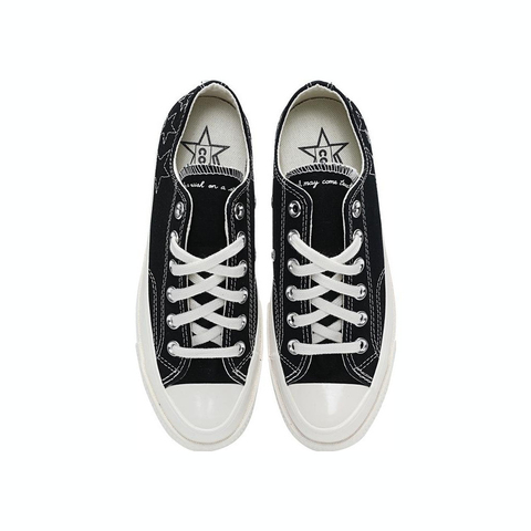 converse匡威2024中性低帮系带黑Chuck Taylor 70S SEASONAL帆布鞋/硫化鞋A11612C