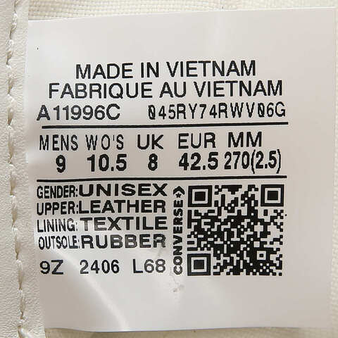 converse匡威2024中性 休闲鞋CONS SEASONALA11996C