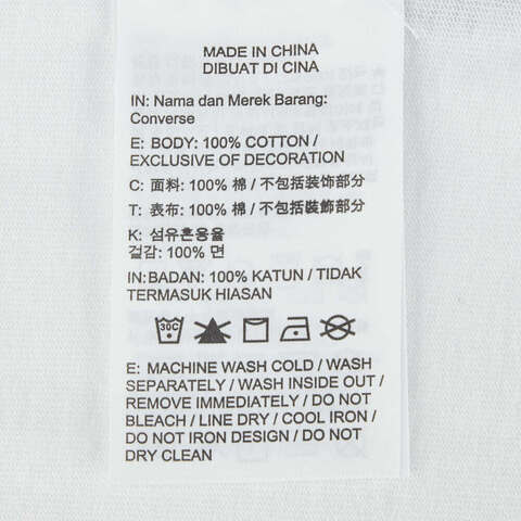 converse匡威2024男子短袖T恤10027661-A01