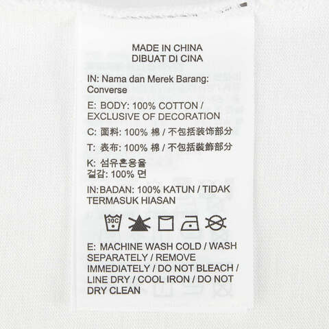 converse匡威2024中性短袖T恤10027256-A04