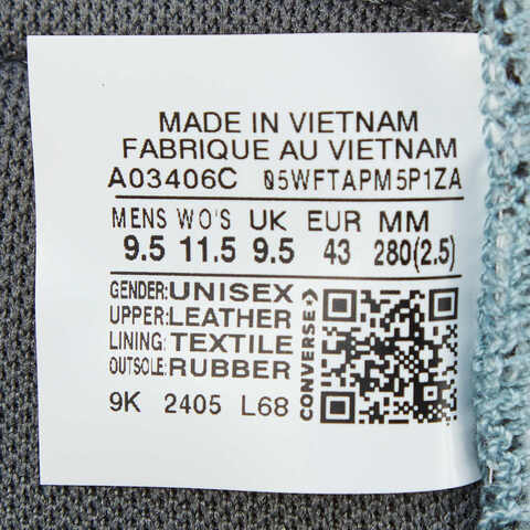 converse匡威2024中性高帮系带Chuck Taylor SEASONAL帆布鞋/硫化鞋A03406C