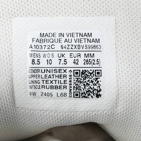 converse匡威2024中性低帮系带Chuck Taylor SEASONAL帆布鞋/硫化鞋A10372C