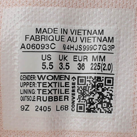 converse匡威2024女子-高帮系带Chuck Taylor SEASONAL帆布鞋/硫化鞋A06093C