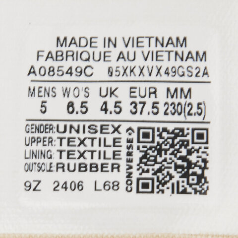 converse匡威2024中性-低帮系带-棕Chuck Taylor 70S SEASONAL帆布鞋/硫化鞋A08549C