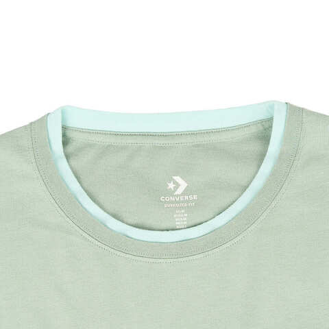 converse匡威2024中性中性-短袖T恤-绿针织无领短T10027652-A02