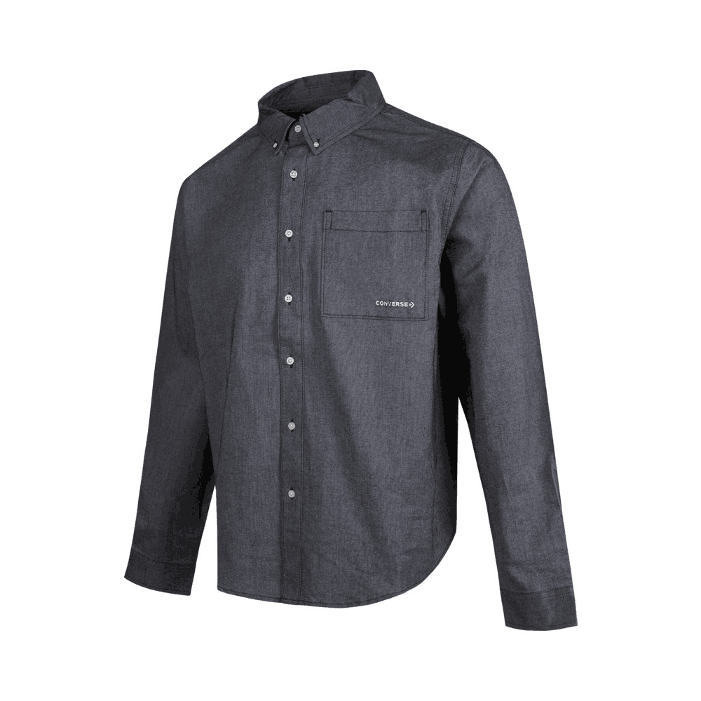 converse匡威2025男子男子-长袖衬衫-蓝梭织长袖衬衫10024602-A05