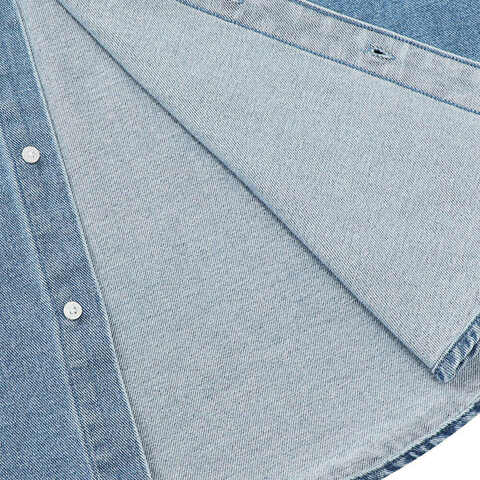 converse匡威2025男子男子-长袖衬衫-蓝梭织长袖衬衫10025071-A01