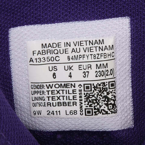 converse匡威2025女子女子-高帮系带-白Chuck Taylor SEASONALA13350C