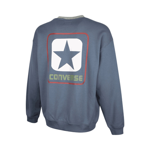 converse匡威2025男子男子-针织无帽卫衣-蓝针织无帽卫衣10028407-A03