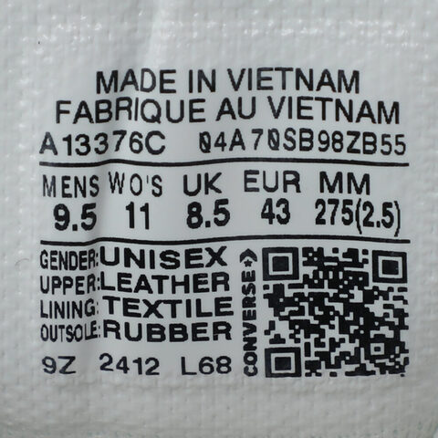 converse匡威2025中性中性-低帮系带-灰CONS SEASONALA13376C