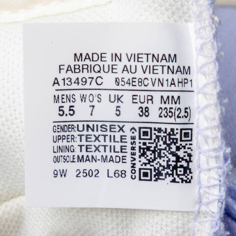 converse匡威2025女子女子-低帮系带-蓝Chuck Taylor SEASONALA13497C