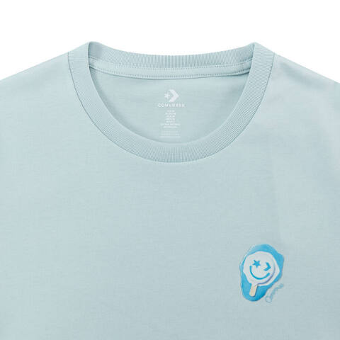 converse匡威2025女子女子-针织无领短T-蓝针织无领短T10028733-A01