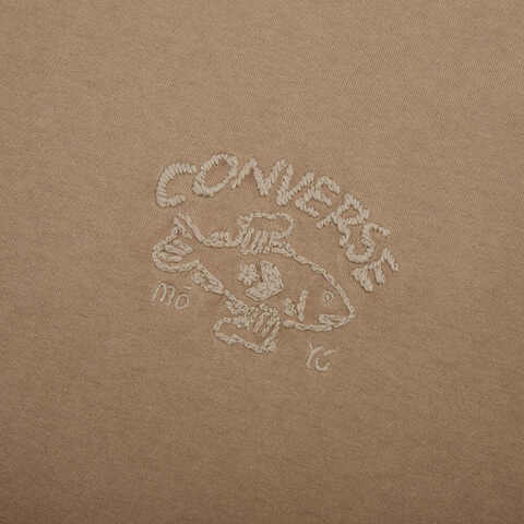 converse匡威2025中性中性-针织无领短T-棕针织无领短T10028727-A03