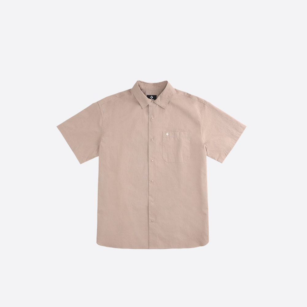 converse匡威2025男子男子-短袖衬衫-棕短袖衬衫MCH601-X9V