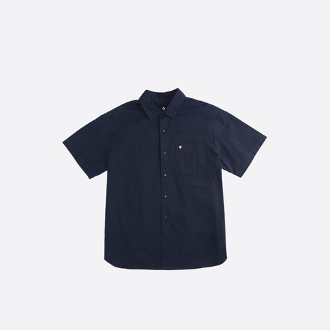 converse匡威2025男子男子-短袖衬衫-蓝短袖衬衫MCH601-695