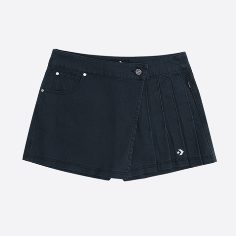 converse匡威2025女子女子-梭织短裙-黑梭织短裙WCH877-023