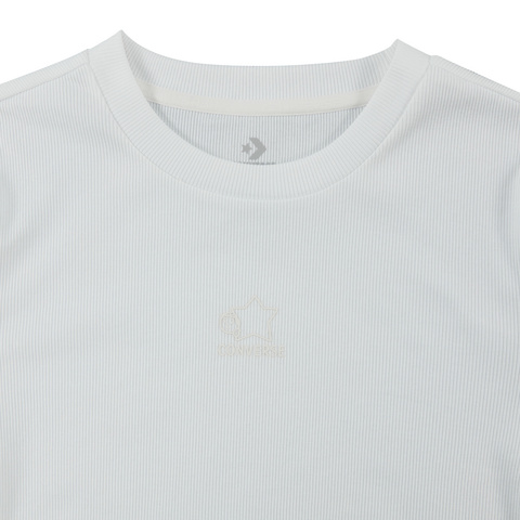 converse匡威2025女子女子-针织无领短T-白针织无领短TWCH893-W70