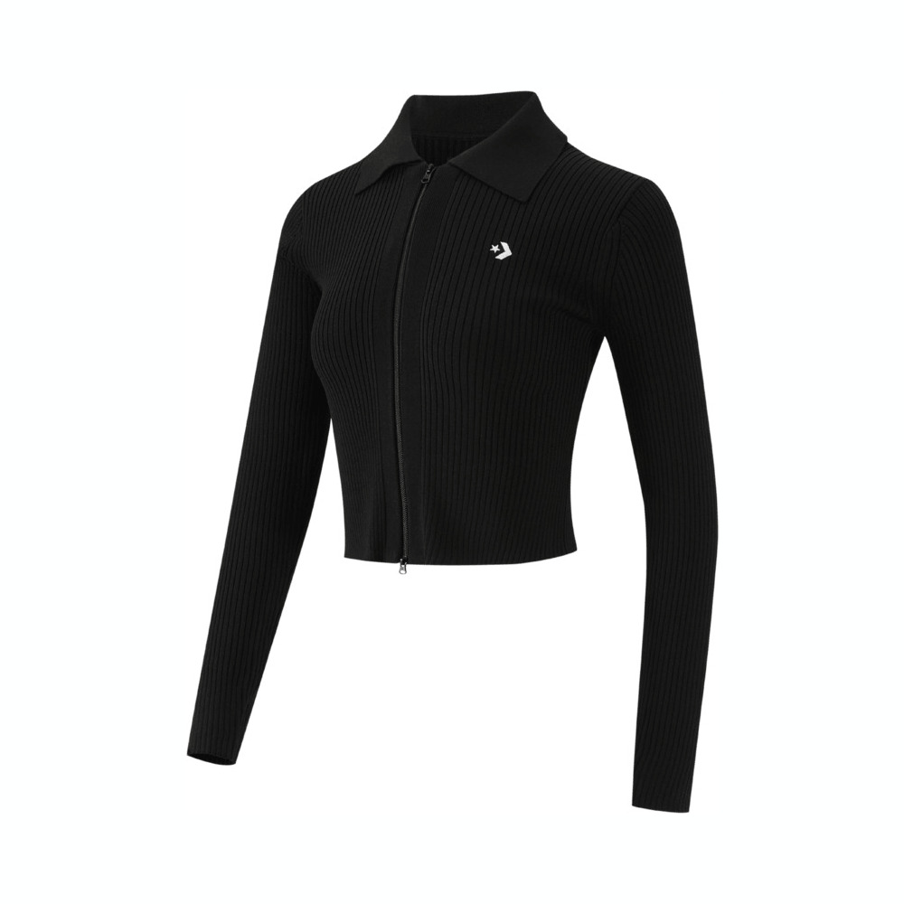 converse匡威2025女子女子-针织无帽外套-黑针织无帽外套WCH667-023