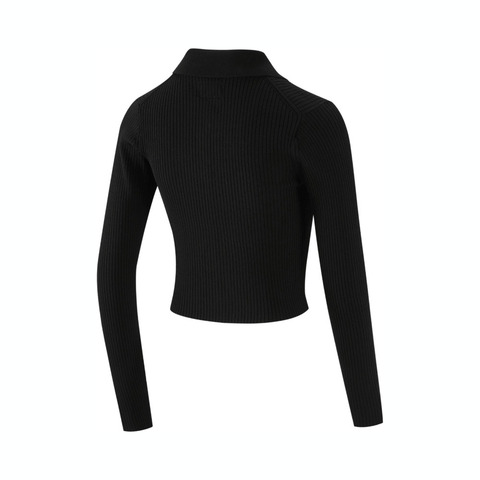 converse匡威2025女子女子-针织无帽外套-黑针织无帽外套WCH667-023