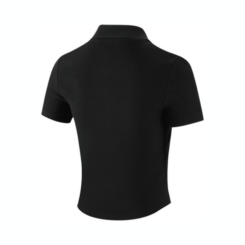 converse匡威2025女子女子-针织有领短T-黑针织有领短TWCH669-023