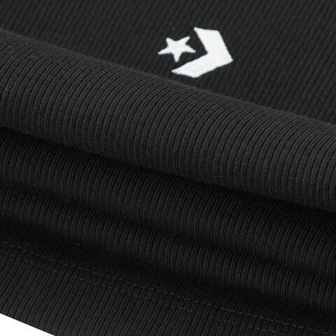 converse匡威2025女子女子-针织无领短T-黑针织无领短TWCH663-023